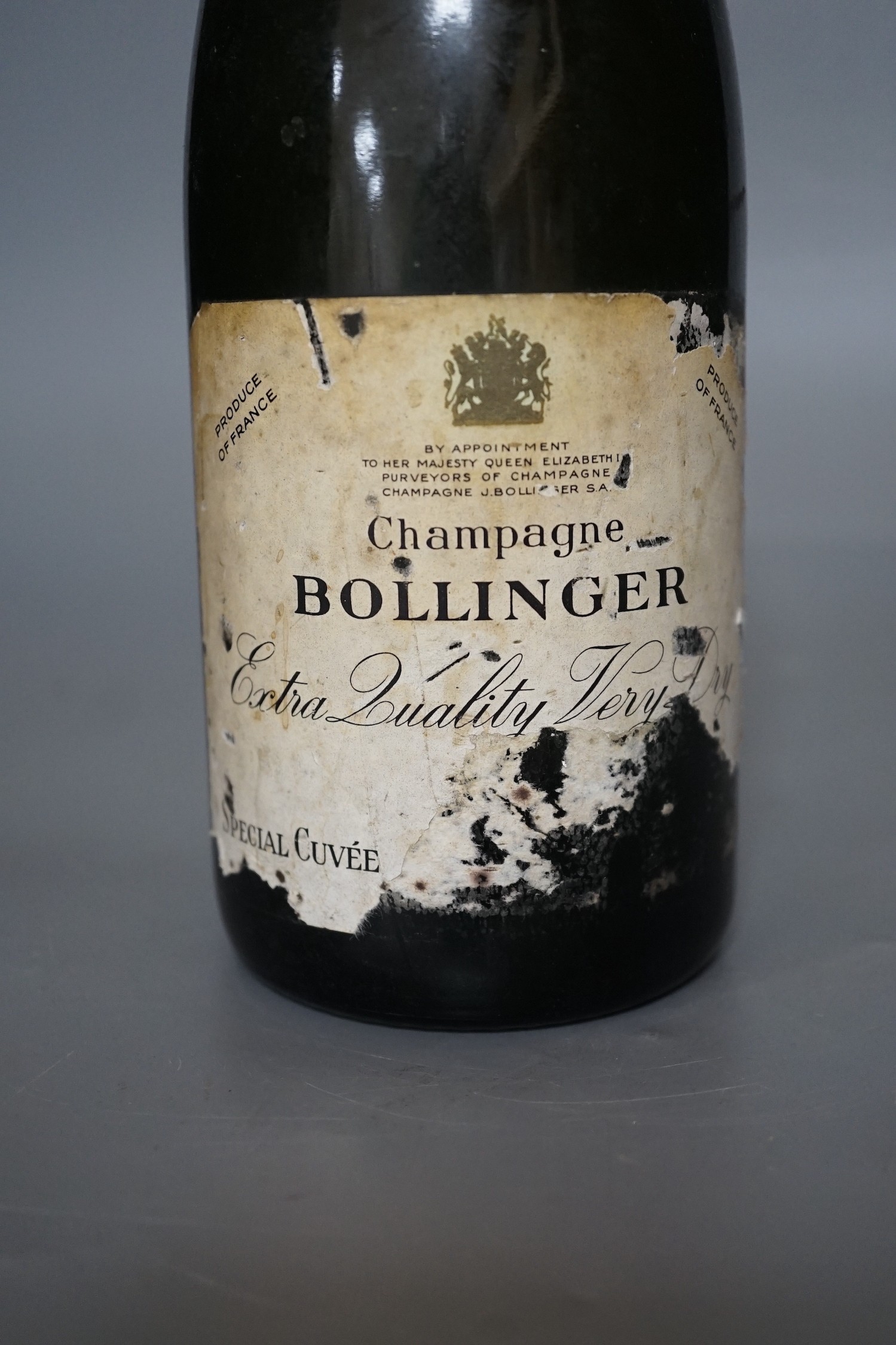 A bottle of Bollinger